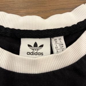 Women’s Adidas black and white shirt size small